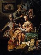 REMBRANDT Harmenszoon van Rijn The Music Party Germany oil painting artist
